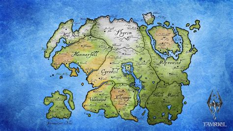 Wallpaper : illustration, Earth, world, map, The Elder Scrolls, Tamriel 2560x1440 - ThexMorgan ...