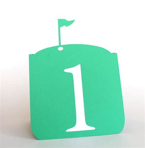 Golf Flag Table Number