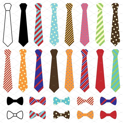 Ties Vectors and Clipart | Illustraties, Patronen, Knopen