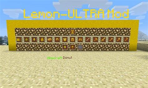 The Lemon-ULTRA mod! [MODLOADER][DISCONTINUED] Minecraft Mod