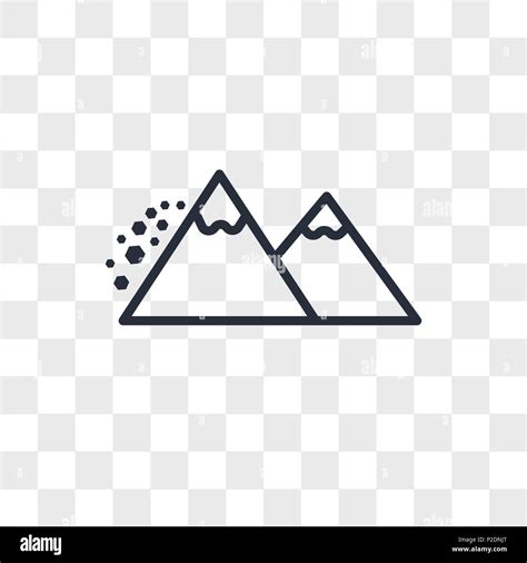 avalanche vector icon isolated on transparent background, avalanche logo concept Stock Vector ...