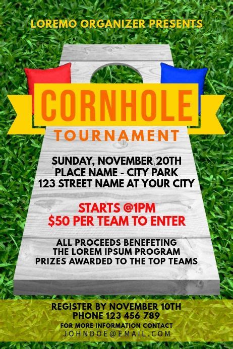 Cornhole Tournament Flyer Google Search Cornhole Tour - vrogue.co