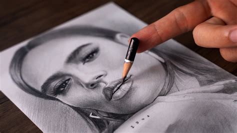 Drawing KAROL G with old pencils - DP Art - YouTube