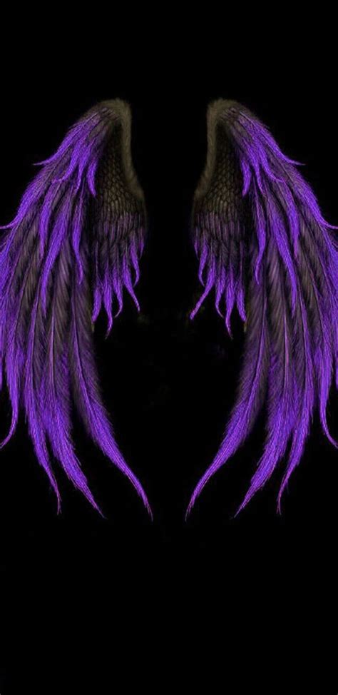 Sans titre | Dark purple wallpaper, Wings wallpaper, Wings drawing