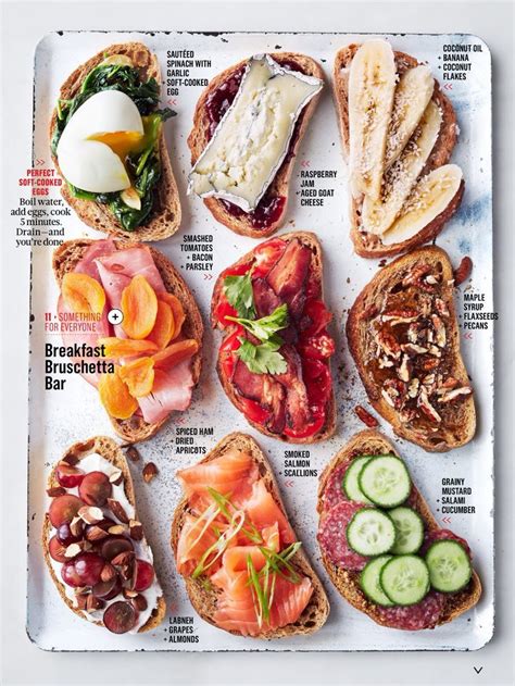 breakfast bruschetta bar | Recipes, Healthy recipes, Breakfast