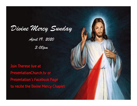 Divine Mercy Sunday – Church of Presentation