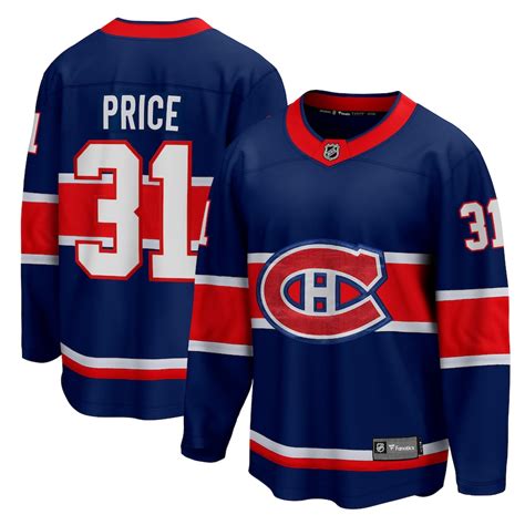 Men's Fanatics Branded Carey Price Blue Montreal Canadiens 2020/21 ...