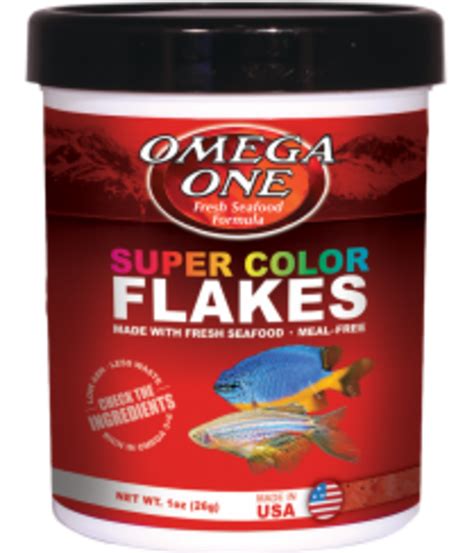 Omega One Super Color Flakes Fish Food - 5 oz | Premium Aquatics