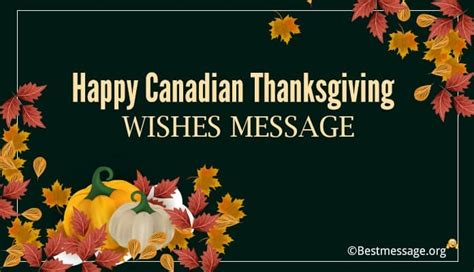 Happy Canadian Thanksgiving Wishes Messages, Quotes