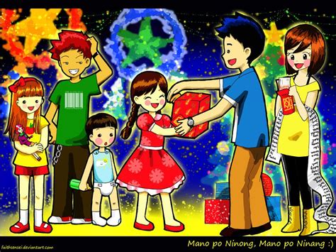 MANO PO, NINONG It is a tradition for Filipino children to kiss or touch to their forehead the ...