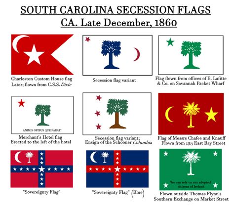 Poster of South Carolina Secession Flags (Ca. November - late December ...