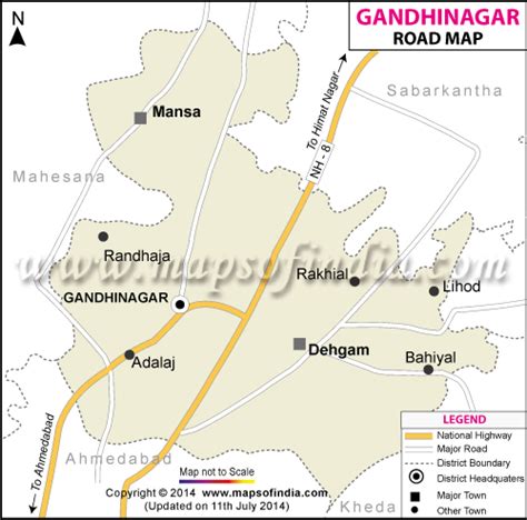 Gandhi Nagar Road Map