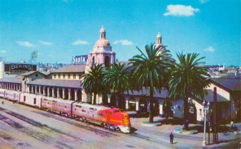 Santa Fe Railroad train station in San Diego, CA | Railroad station, Train, Santa fe