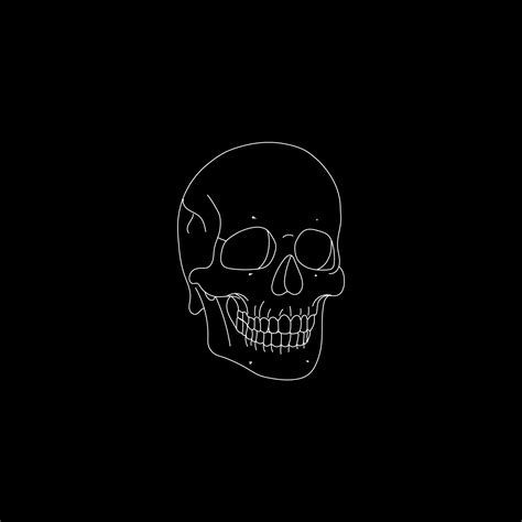 2932x2932 Skull Light Minimal 4k Ipad Pro Retina Display ,HD 4k Wallpapers,Images,Backgrounds ...