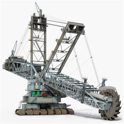 Bagger 293 Bucket Wheel Excavator 3D Model $219 - .3ds .blend .c4d .fbx ...