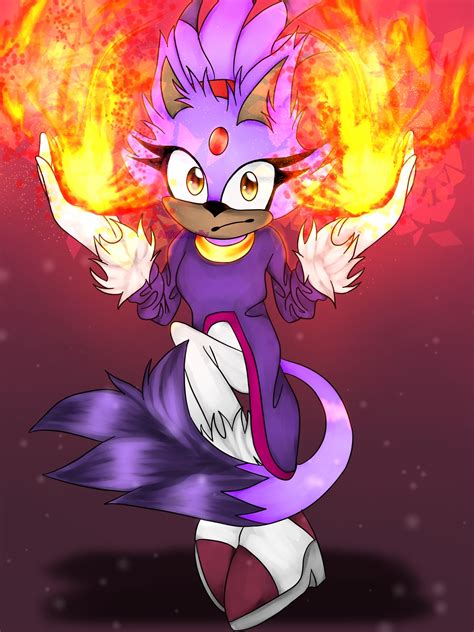 Blaze The Cat FanArt by ArtistAnelly on DeviantArt