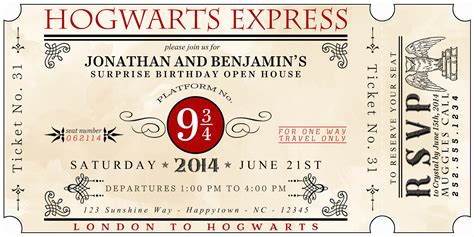 Harry Potter Party Invitation – Collegio Sanlorenzo Template