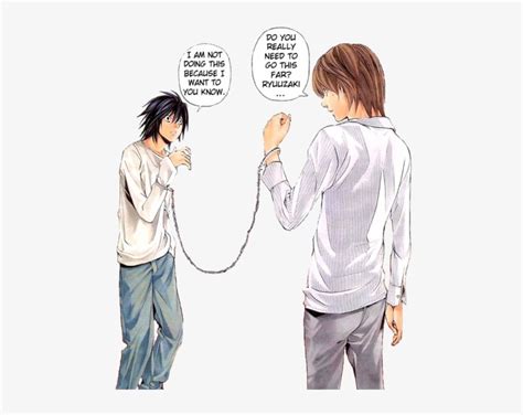 Light Yagami X L Lawliet Death Note - L Lawliet X Light Yagami - 500x579 PNG Download - PNGkit