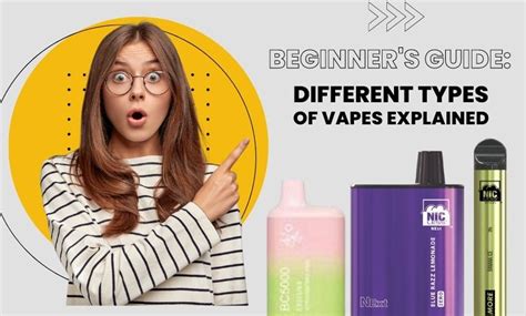 A Beginner's Guide: Different Types of Vapes Explained - Vape More Inc