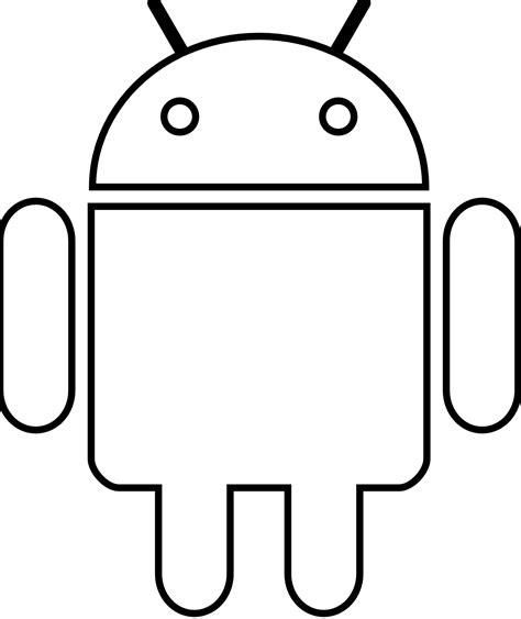 Cute robot clipart black and white - Clip Art Library