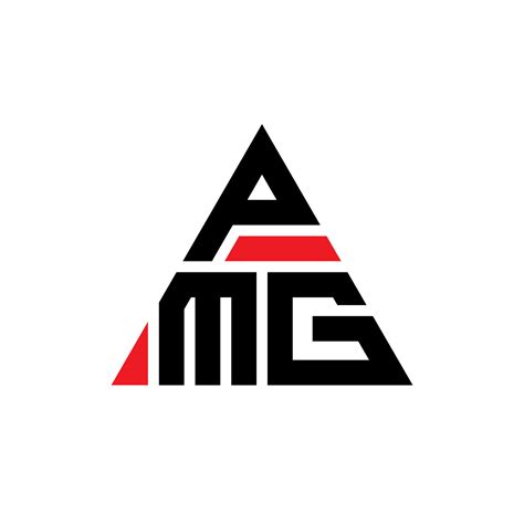 PMG triangle letter logo design with triangle shape. PMG triangle logo ...