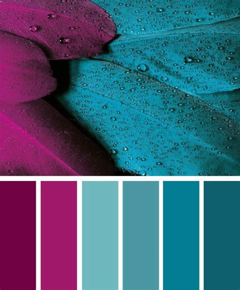 Magenta and teal color inspiration #color #colorpalette | Apartment ...