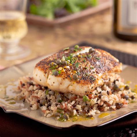 Pan Roasted Halibut with Lemon Caper Vinaigrette - A Foodcentric Life