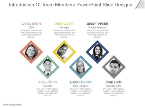 Introduction Of Team Members Powerpoint Slide Designs | Templates ...