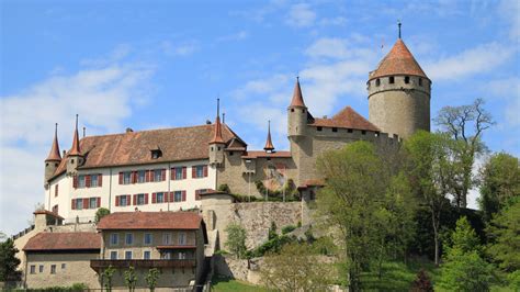 Lucens – Sherlock Holmes Museum, Mini & Swin Golf and Castle near Lausanne, Switzerland - Lake ...