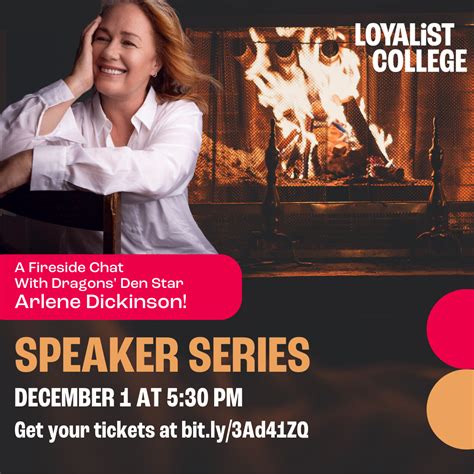 Loyalist College: Fireside Chat with Dragon's Den Star Arlene Dickinson ...