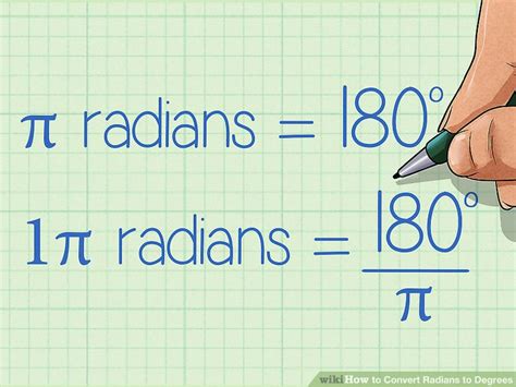 How to Convert Radians to Degrees: 4 Steps (with Pictures)