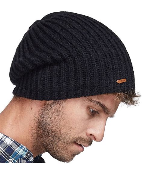 Winter Beanie Skull Cap Warm Knit Fleece Ski Slouchy Hat For Men ...