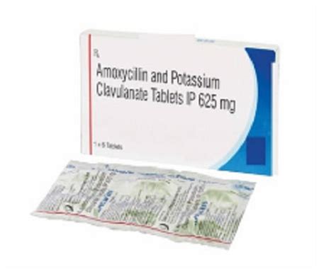 Amoxicillin And Potassium Clavulanate Tablets General Medicines at Best ...