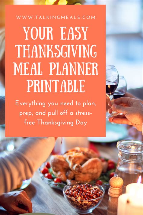 Printable Thanksgiving Meal Planner