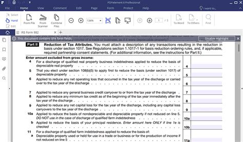 IRS Form 982- How to Fill it Right