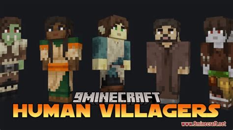 Human Villagers Resource Pack (1.20.6, 1.20.1) - Texture Pack - 9Minecraft.Net