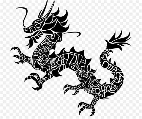 Free Black Dragon Silhouette, Download Free Black Dragon Silhouette png ...