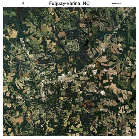 Aerial Photography Map of Fuquay Varina, NC North Carolina