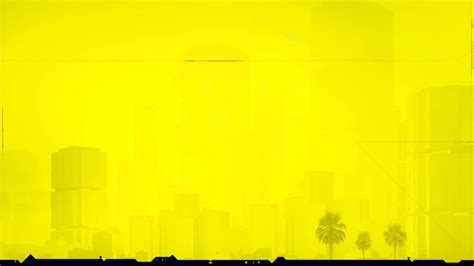 Cyberpunk 2077 Yellow Plain Background Wallpaper - Cyberpunk 2077 ...