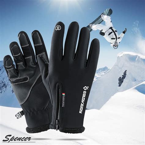 Spencer Waterproof Touch Screen Ski Gloves Winter Warm Snow Gloves for Cycling, Skiing ...