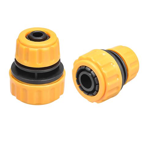 Garden Water Hose Connector 1/2 ID x 3/4 ID Plastic Quick Connect Fitting Mender Extend Repair ...