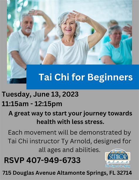 Tai Chi for Beginners - One Senior Place