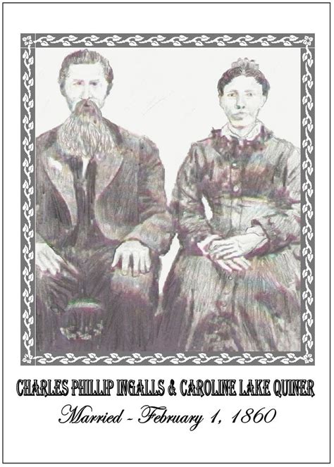 Laura's Sweet Memories: Charles & Caroline Ingalls - February 1, 1860