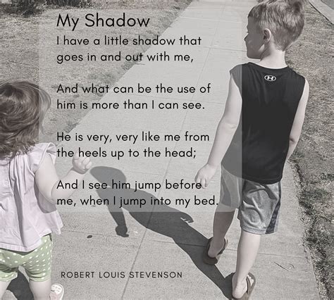 Poetry printable Robert Louis Stevenson My Shadow Poem | Etsy