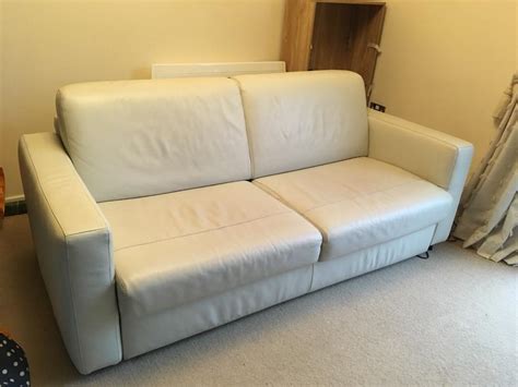 Italian leather sofa bed (Natuzzi Arona) | in Meanwood, West Yorkshire | Gumtree