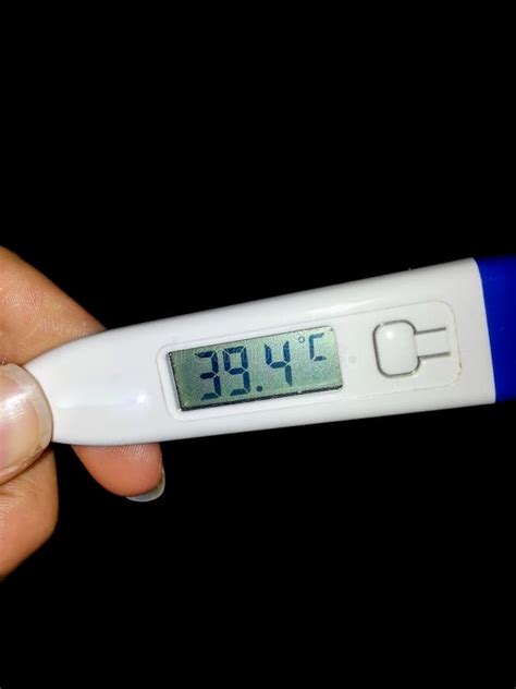 Clinical Thermometer Indicating a High Fever - Sick Stock Photo - Image ...