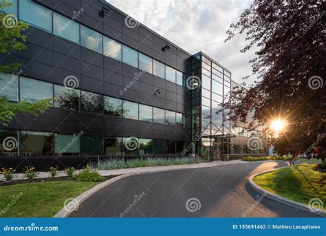 Small Business Building Exterior Stock Photo - Image of company, corner ...