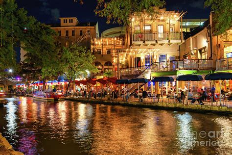 San Antonio Riverwalk Night Life Photograph by Bee Creek Photography - Tod and Cynthia - Fine ...