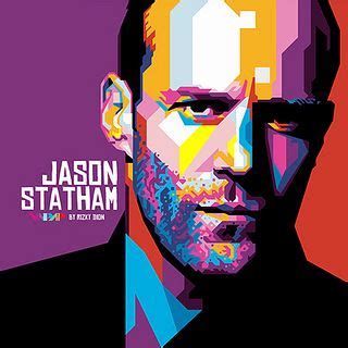 WPAP Jason Statham. | Wpap art, Pop art face, Pop art illustration