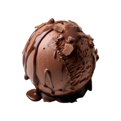 chocolate ice cream ball isolated on transparent background 27291616 PNG